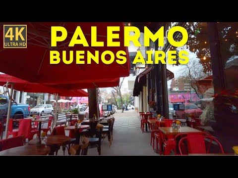 Palermo, Buenos Aires Virtual Walking Tour (4K)