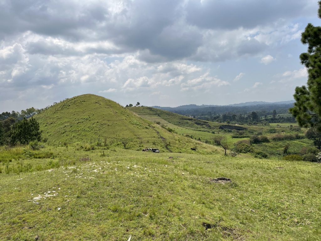 Rolling hills at the Amabere caves