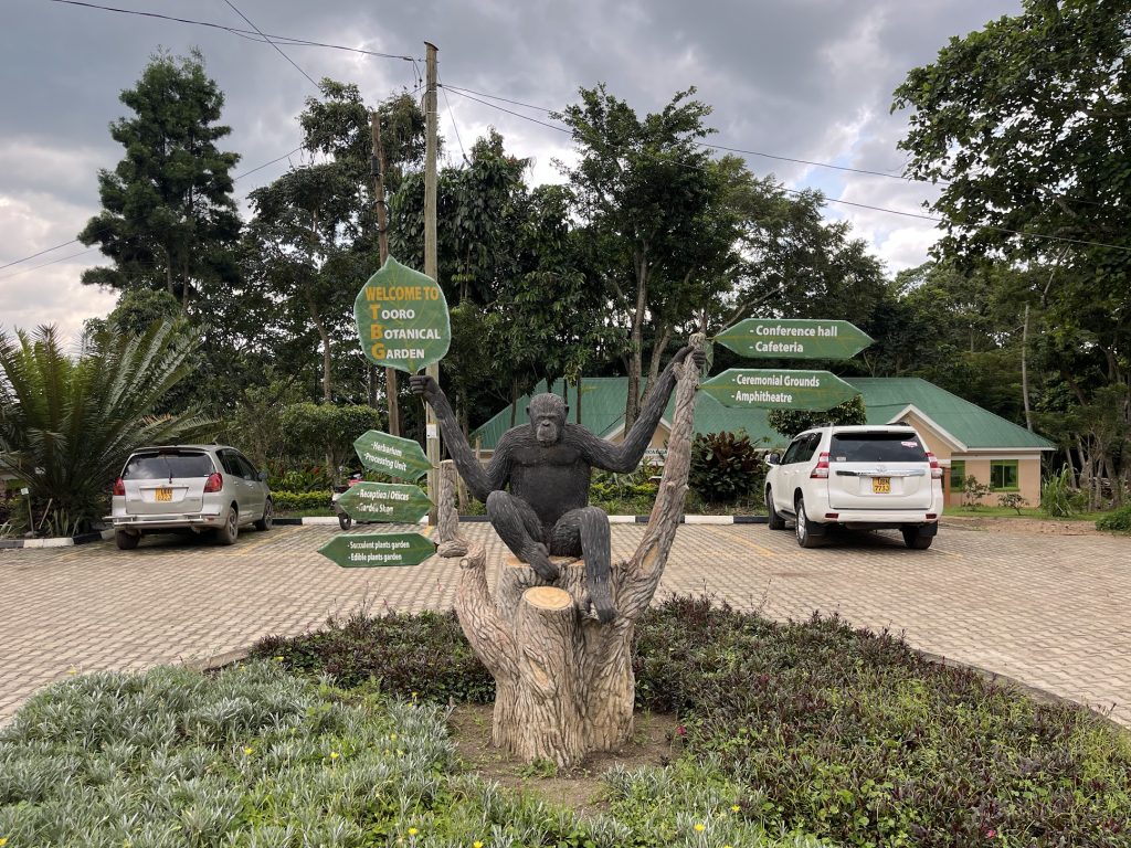 The entrance of Tooro Botanical Gardens in Fort Portal