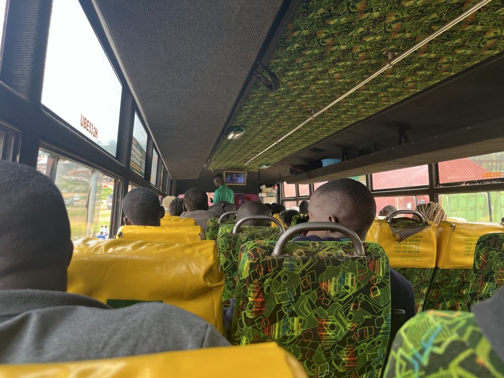 Inside of the Link Bus in Uganda