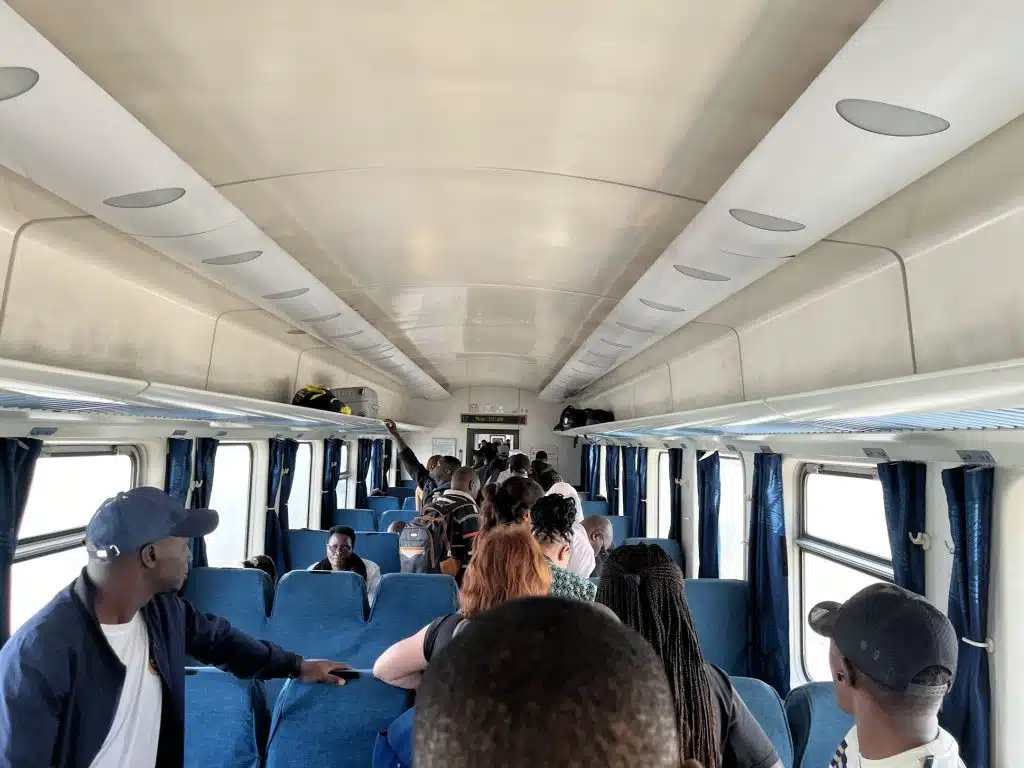 The Nairobi to Mombasa train economy class